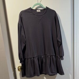 World Market Dark Gray Tunic